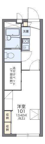 レオパレス清和(1K/2階)の間取り写真