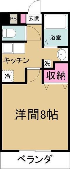 キャノンピア鶴舞(1K/5階)の間取り写真