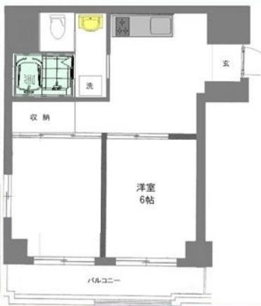 ハイム秋葉原(2DK/5階)の間取り写真
