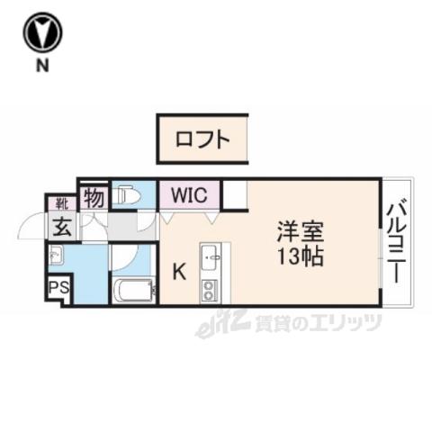 リーガパレス(ワンルーム/4階)の間取り写真