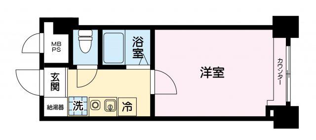 山王アーバンライフ(ワンルーム/11階)の間取り写真