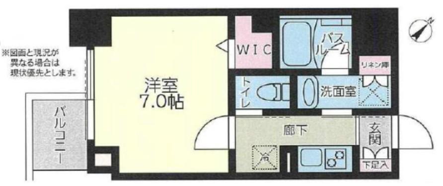 アルコバレーノ戸越銀座(1K/3階)の間取り写真