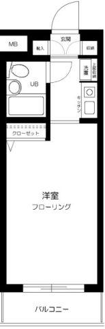 グランドコート江古田(1K/3階)の間取り写真