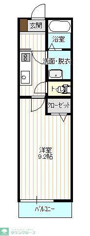 メゾンドレスト(1K/3階)の間取り写真