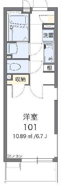 レオネクストCOZY(1K/1階)の間取り写真