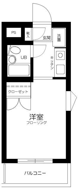 フェニックスマンション阿佐谷第2(ワンルーム/2階)の間取り写真