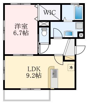 エスト・ファヴォーラ(1LDK/3階)の間取り写真