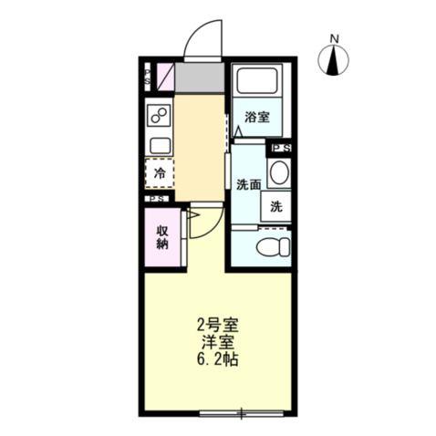 ベイルームグラン海老名(1K/3階)の間取り写真
