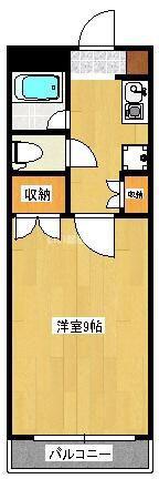 ファーイーストIIビル(1K/3階)の間取り写真