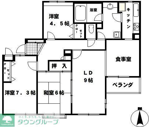 ライオンズマンション大宮吉野原(3LDK/3階)の間取り写真