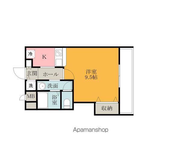 クボタマンション(1K/3階)の間取り写真