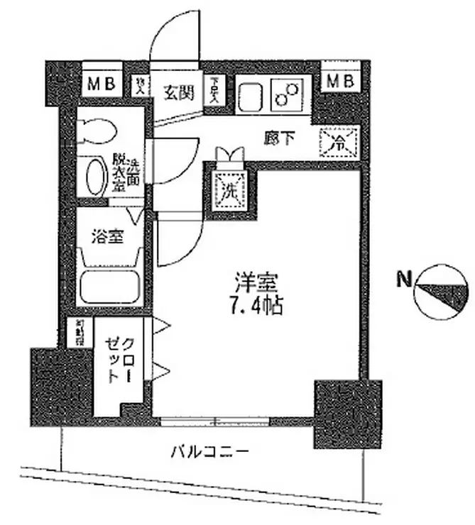 アイル文京白山 5階階 間取り