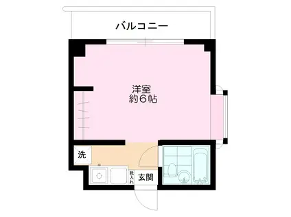 ミラドール生田(ワンルーム/5階)の間取り写真