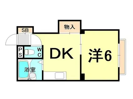 メゾン塚口(1DK/3階)の間取り写真