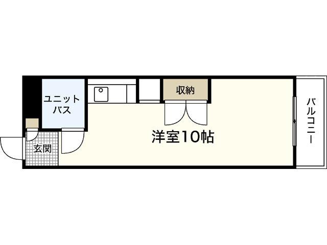 アベニューなかひろ(ワンルーム/2階)の間取り写真