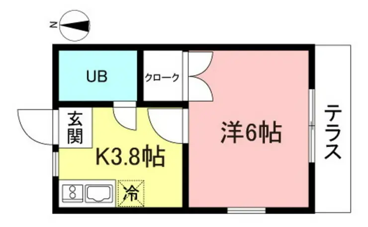 ハイツキーモーII 1階階 間取り