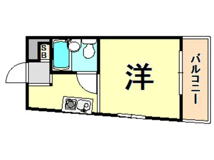 サンハイツイシハラ(ワンルーム/3階)の間取り写真