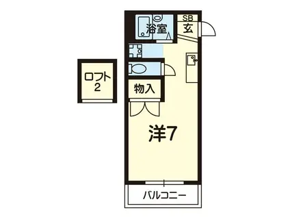 メゾンド・レクサスウエノビル(ワンルーム/3階)の間取り写真