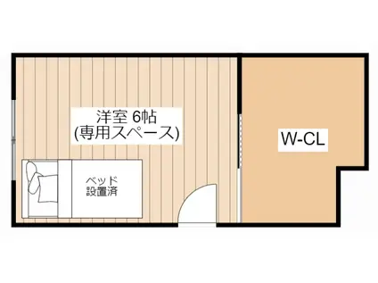 サーパス長浜豊公園(1K/7階)の間取り写真