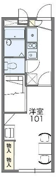 レオパレスサカワ 1階階 間取り