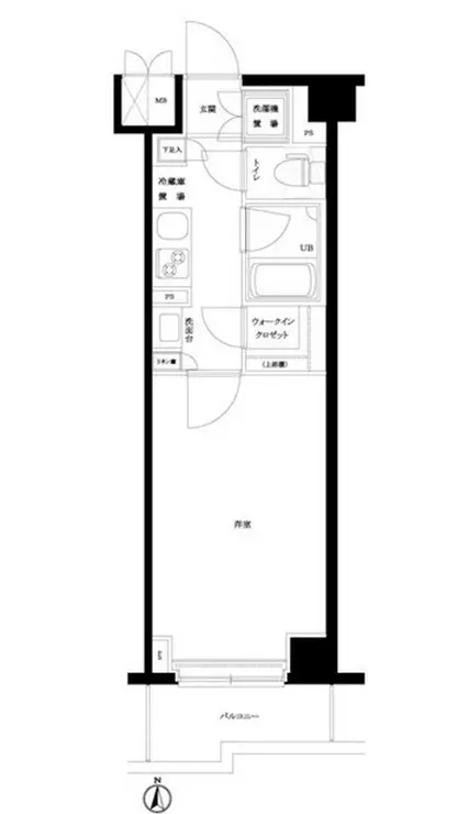 ルーブル亀戸天神前 2階階 間取り