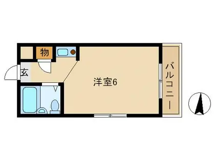 プチグレイス壱番館武庫之荘(ワンルーム/4階)の間取り写真