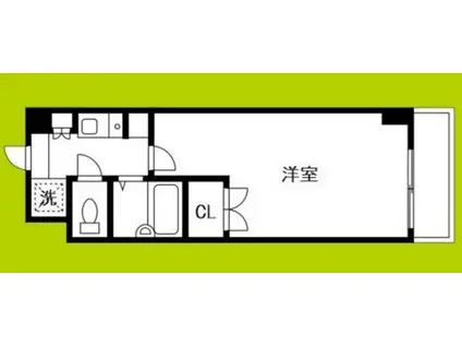 リファインハイツナカモト(1K/2階)の間取り写真