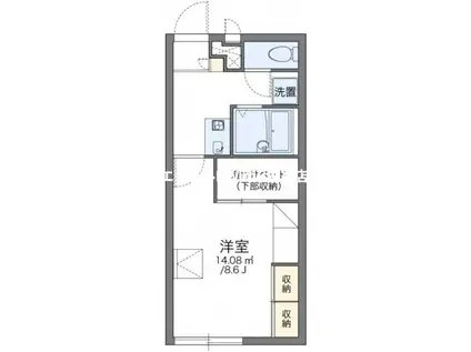 レオパレス伊部(1K/1階)の間取り写真