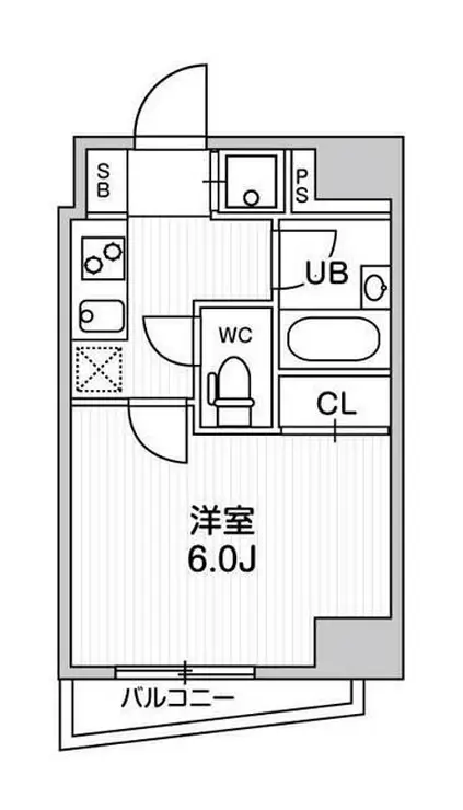 コンシェリア新橋 13階階 間取り