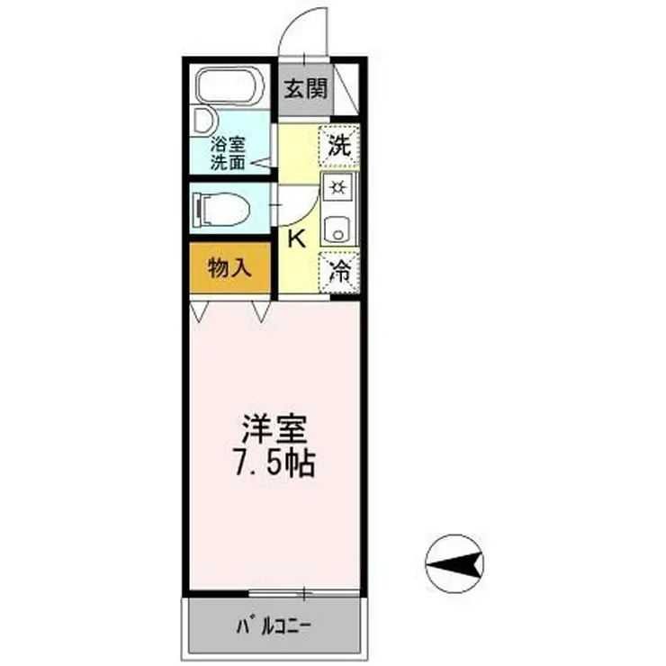ベルデュール 2階階 間取り