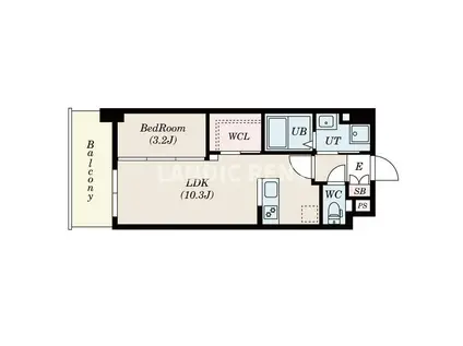 TASUKI PLAN 井相田(1LDK/6階)の間取り写真