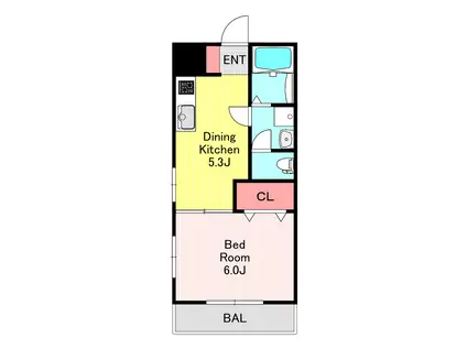 領家プリンス(1DK/3階)の間取り写真
