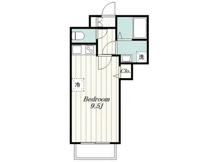 ケイ・ティ・ファースト(ワンルーム/5階)の間取り写真