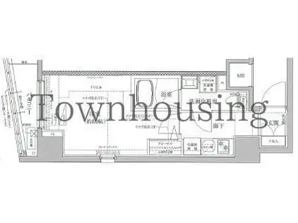 ティモーネプレミアムノルド亀戸(1K/5階)の間取り写真