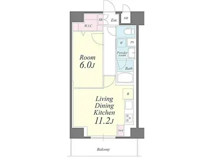 ベル エポック(1LDK/4階)の間取り写真