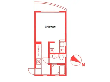 柳沢ビルV(ワンルーム/1階)の間取り写真