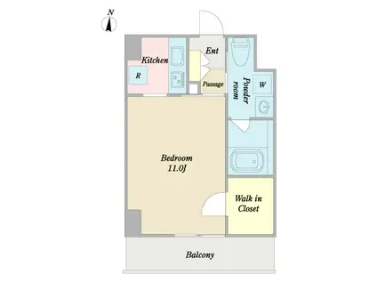 グランアルモニ(ワンルーム/3階)の間取り写真