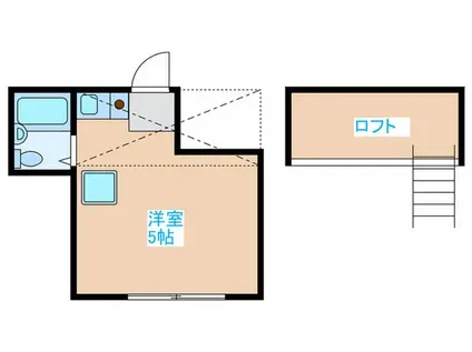 ビュー東中野(ワンルーム/1階)の間取り写真