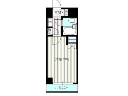 グローリア初穂桜台II(1K/5階)の間取り写真