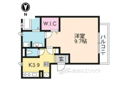 メゾン・プレミール(1K/3階)の間取り写真