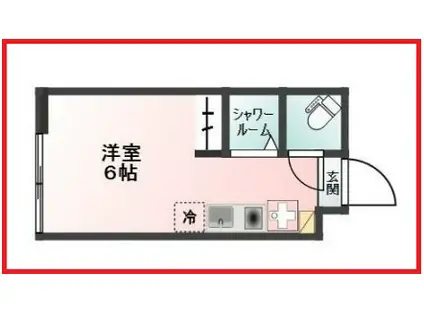 グランツ綾瀬(ワンルーム/1階)の間取り写真