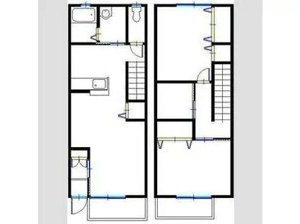 ドミール堂本(2LDK/1階)の間取り写真