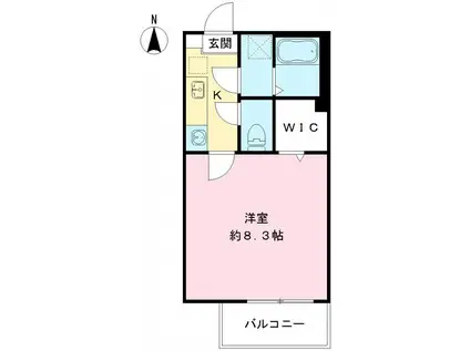 CASA DE MARTE(1K/3階)の間取り写真