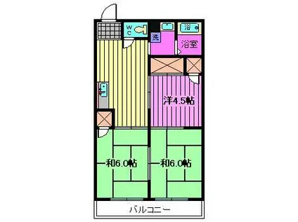 ルミエールエノモト(3DK/1階)の間取り写真