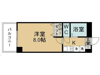 グランドシャリオ(1K/7階)の間取り写真