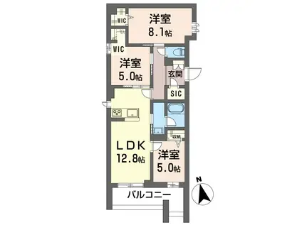 メゾン グレイス(3LDK/2階)の間取り写真