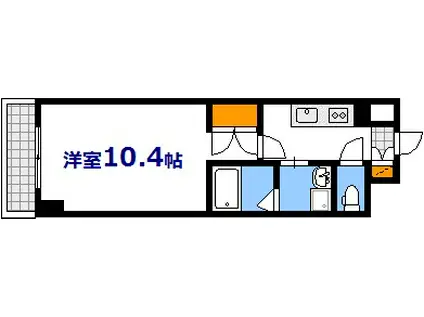 第39やたがいビル(1K/10階)の間取り写真