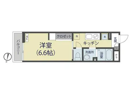 リブリ・Y-E´XITO(1K/3階)の間取り写真