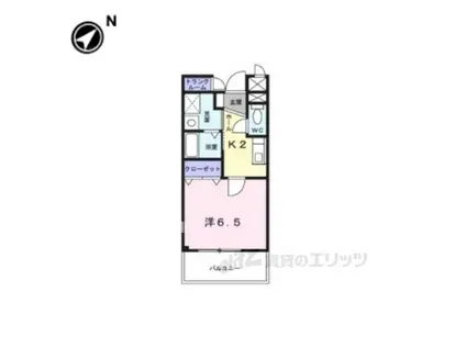 カンタービレ(1K/2階)の間取り写真