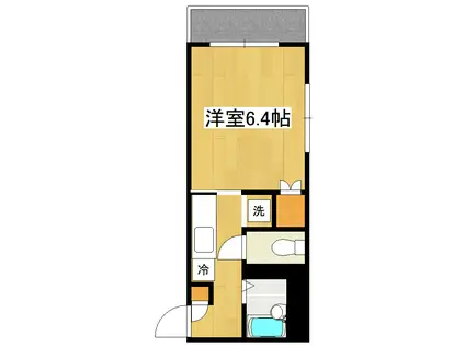 プレステージパレス(1K/2階)の間取り写真